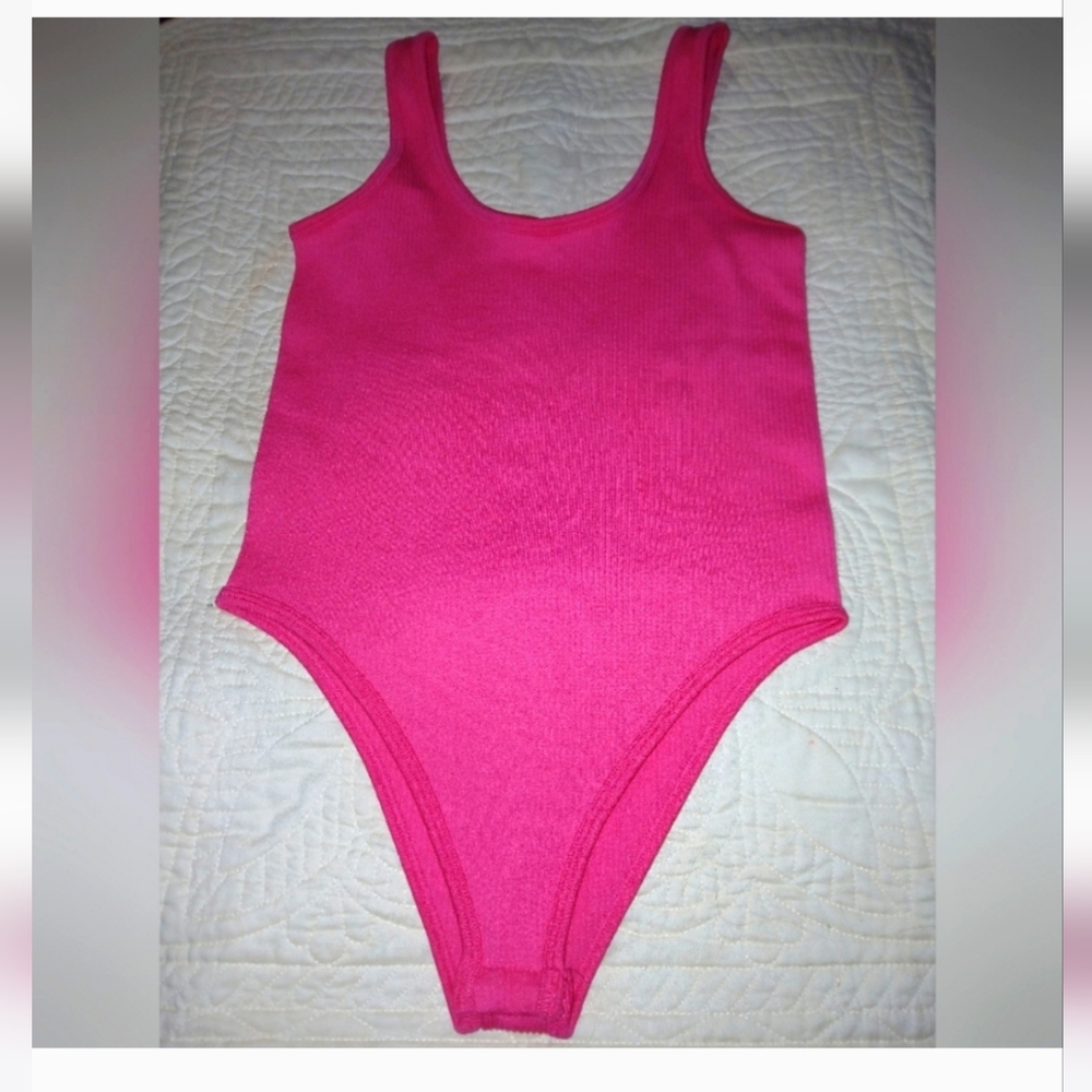 Vibrant Pink Bodysuit Size Small - Picture 2 of 8